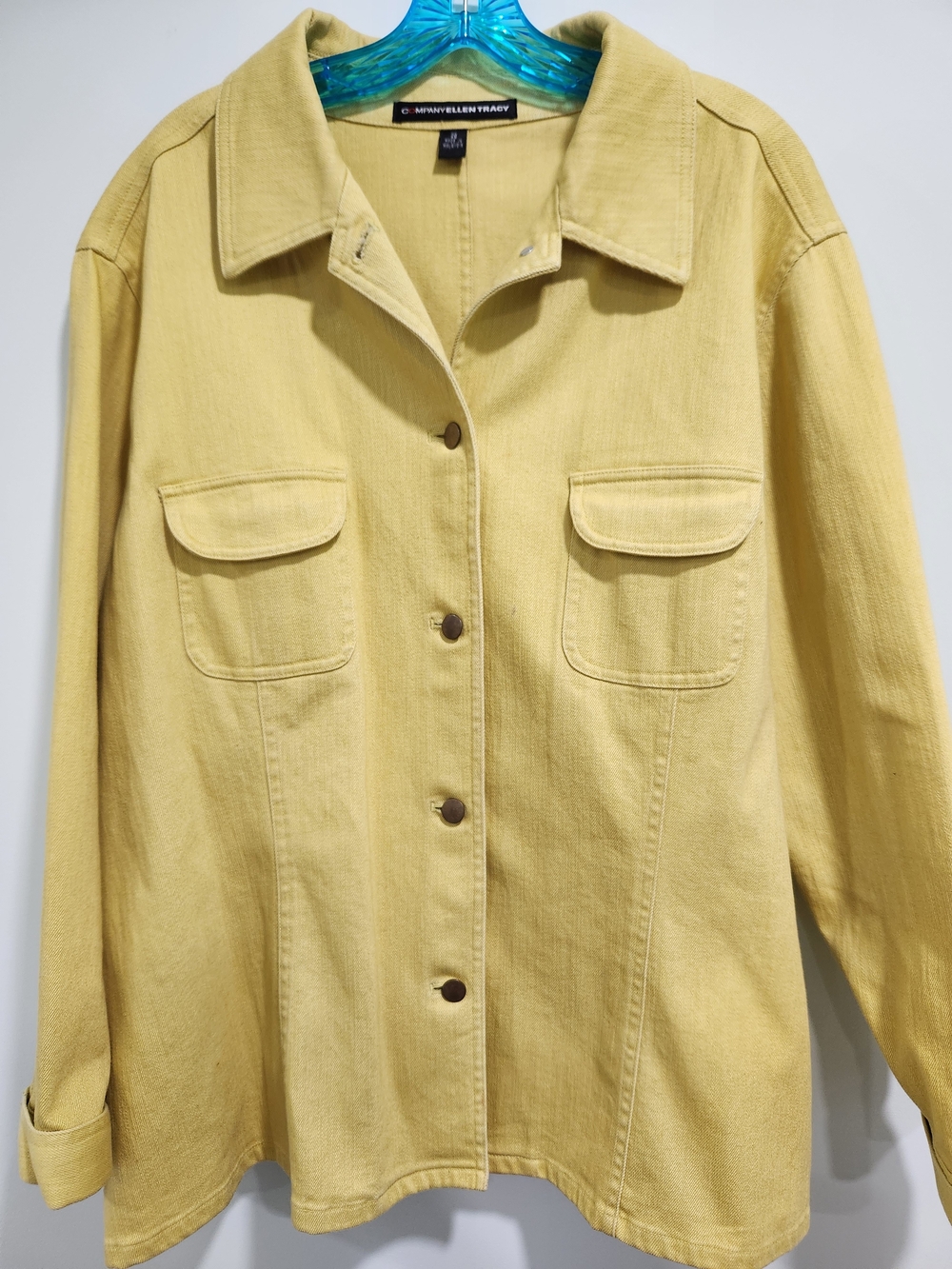 Company Ellen TracyYellow Denim Jacket - Relaxed Utility Style